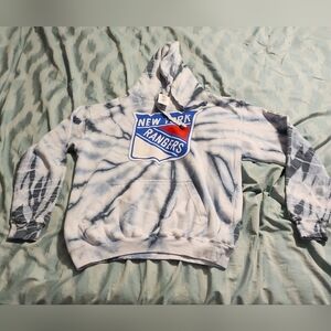 NEW YORK RANGER Calhoun Hoodie‎ Pullover Men’s M Tie Dye NHL Hockey Surf & Skate